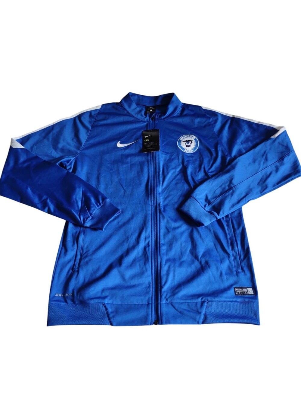 Nike Dri-Fit Large Blue Full Zip Soccer Accelerator School Jacket